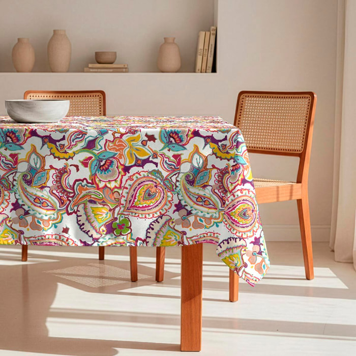 Mantel antimanchas India - 100% algodón -