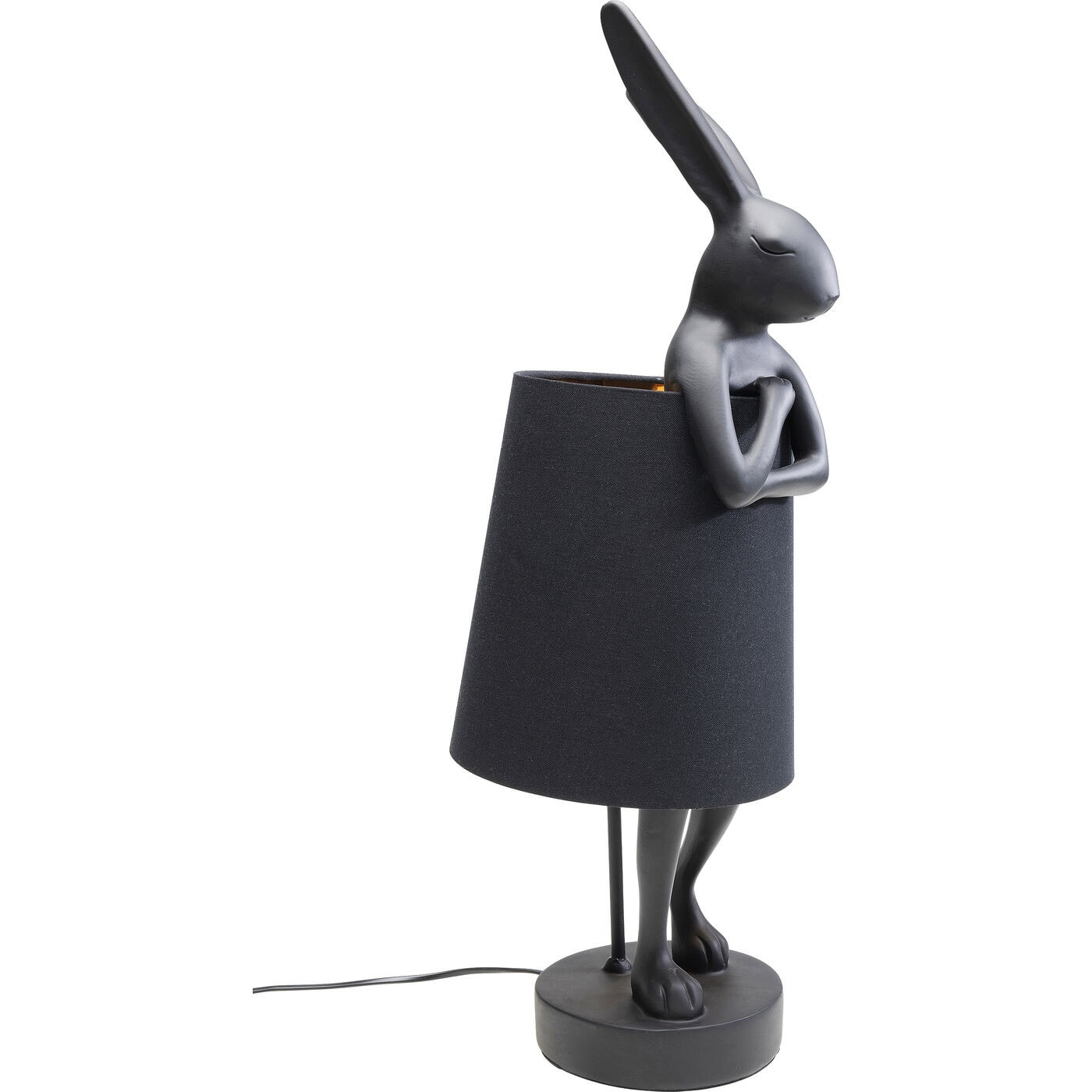 Lampe Animal lapin noire 68cm Kare Design