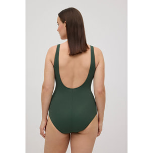 Costume modellante in micropiqué stampa tropicale coppa C