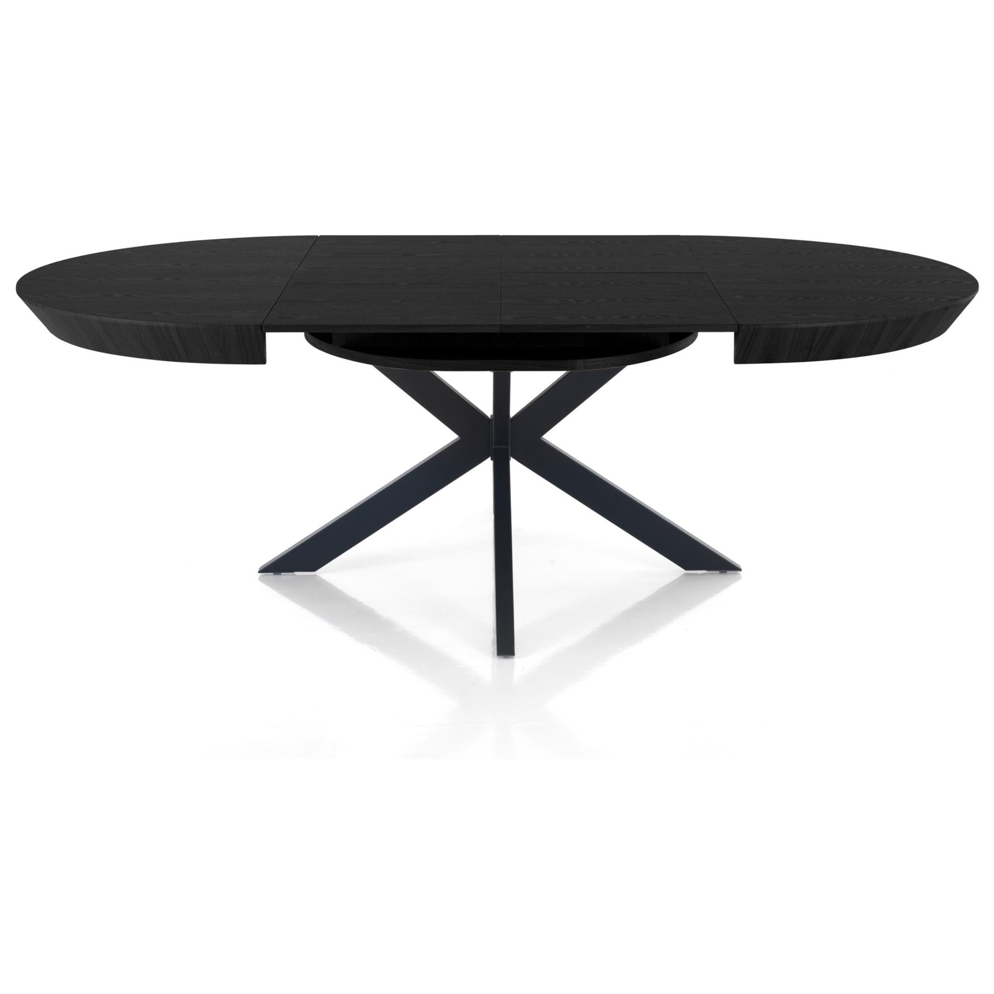 Tomasucci Table ronde extensible STOR en bois noir