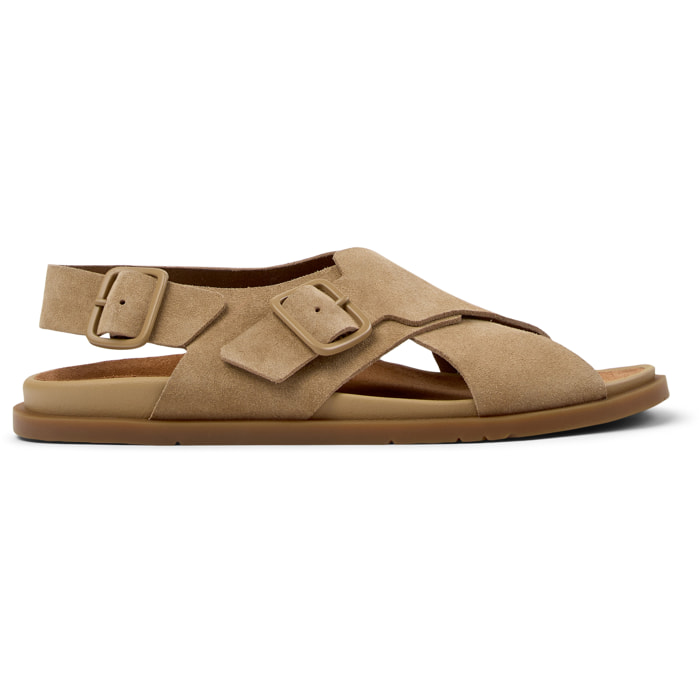 Sandalias - CAMPER Lluc Sandal - Marron - Cuero de gamuza