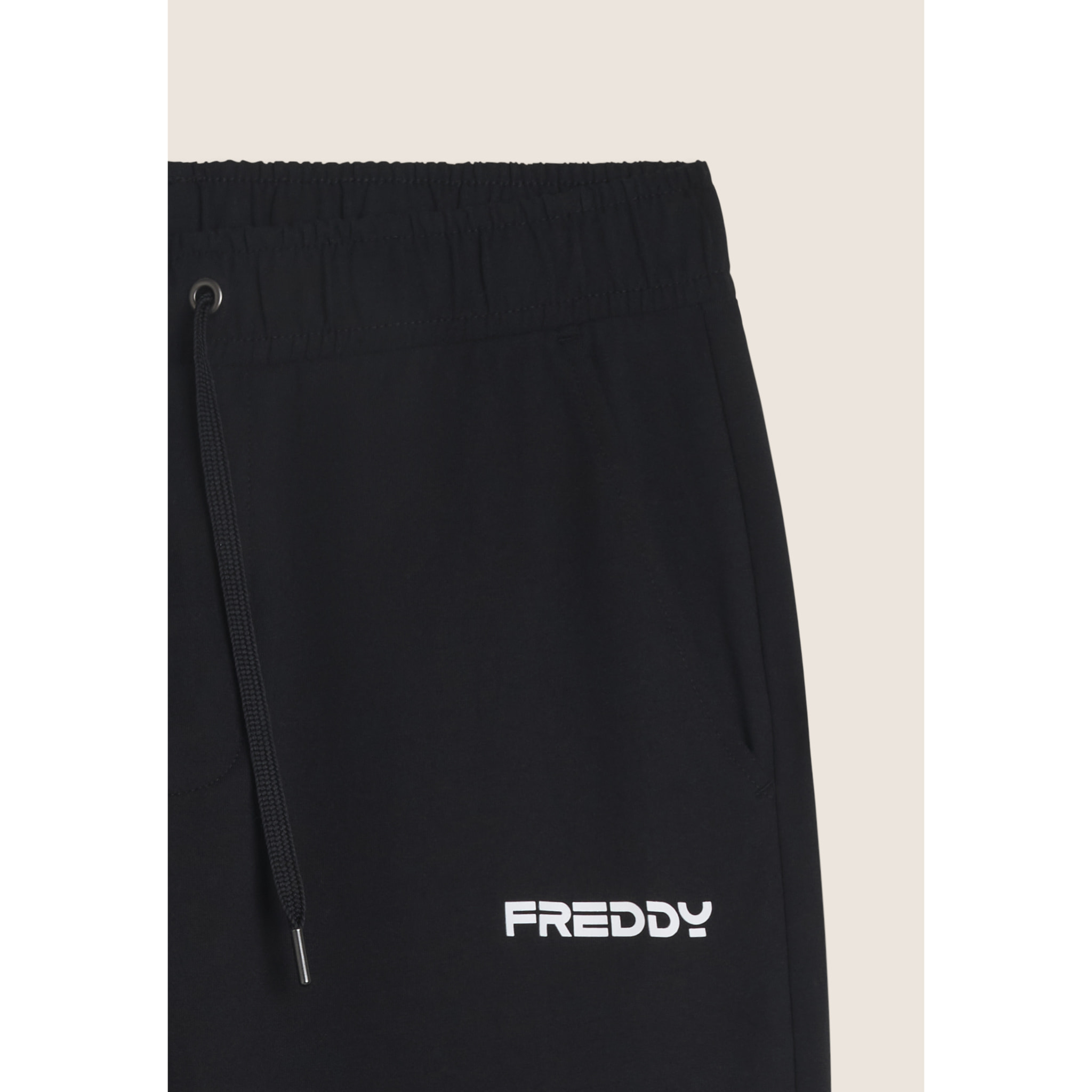 Pantaloni sportivi a gamba dritta in jersey stretch