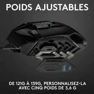Souris Gamer Filaire LOGITECH G502 Hero High Performance