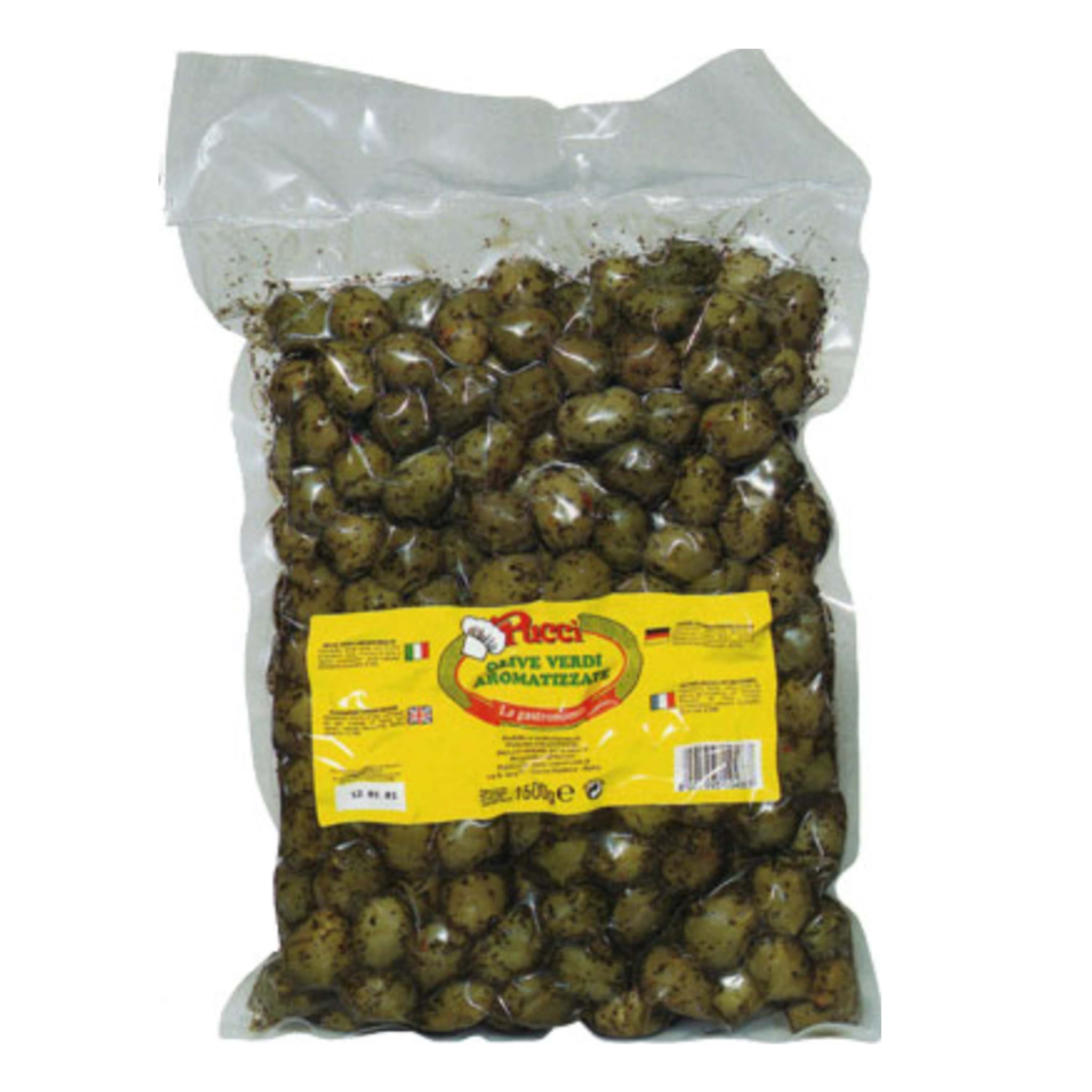 Olives vertes aux herbes - 1,5kg - Italie
