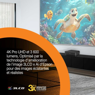 Vidéoprojecteur home cinéma EPSON EH-LS670B 2025 4K PRO UHD, Google TV