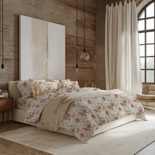 COTONISSIMI Completo Letto Peonys in 100% puro cotone_Matrimoniale