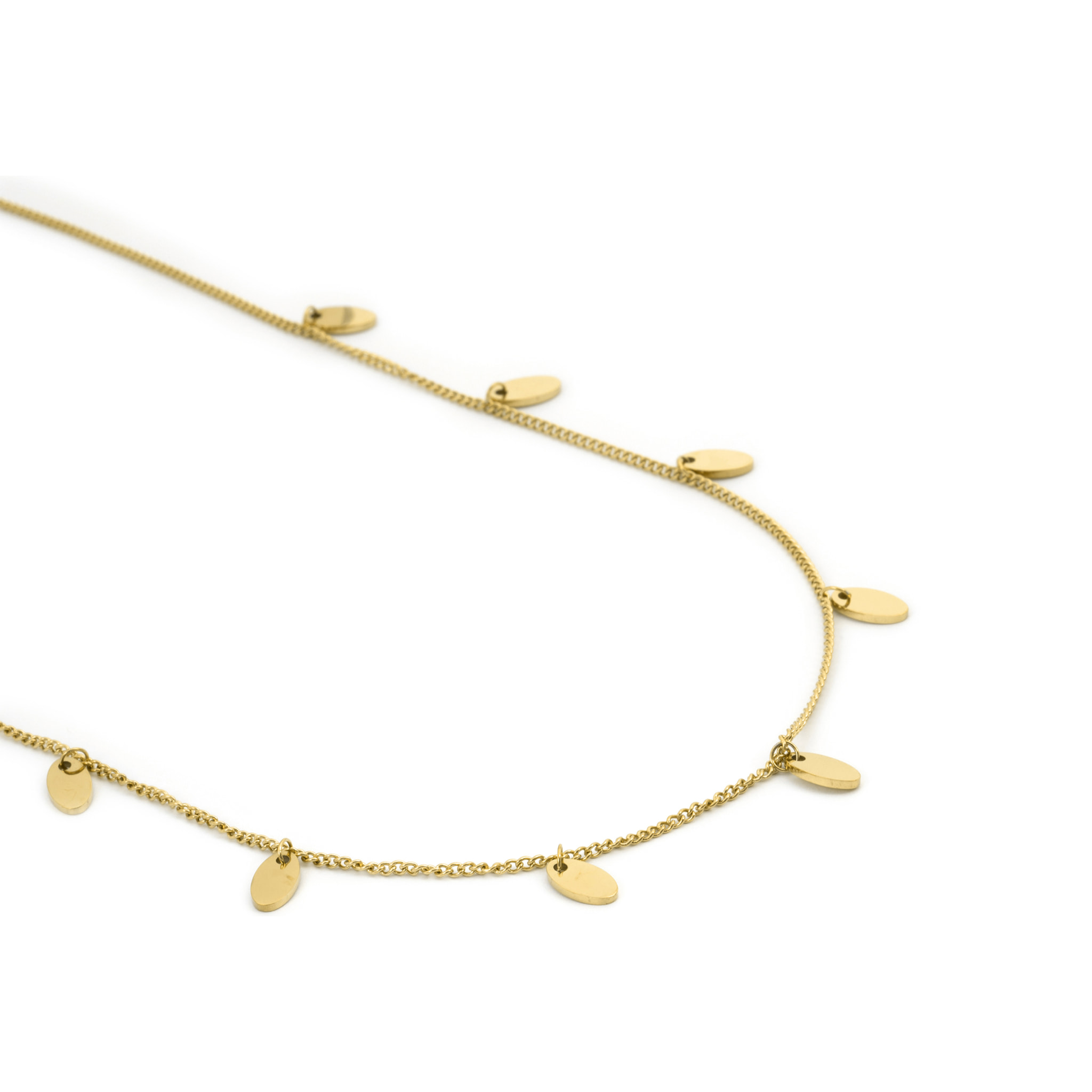 Collar acabado en oro amarillo de 18k