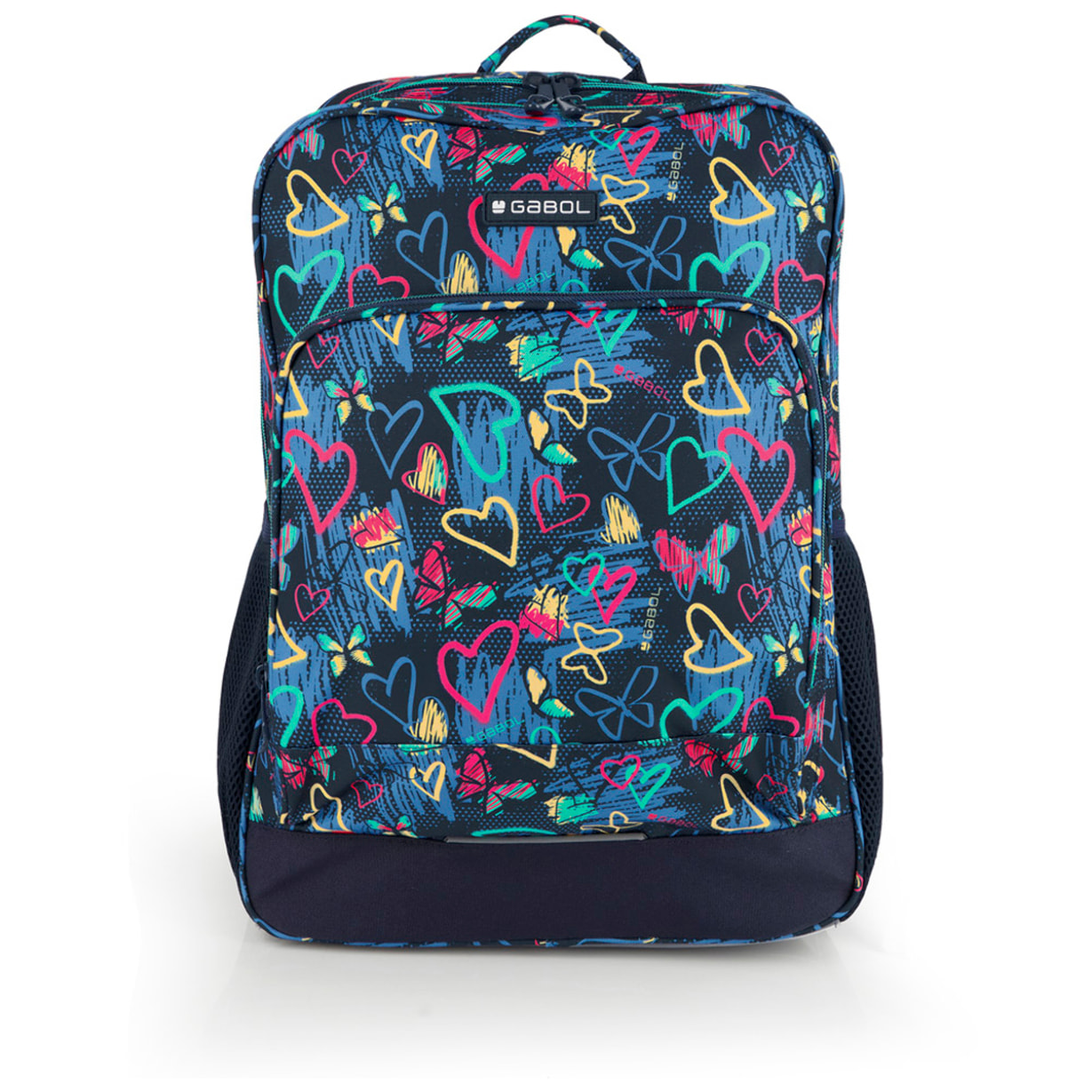 Mochila adaptable a carro Gabol TIZAS con corazones y resistente al agua