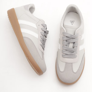 SNEAKERS FLAT GRIGIO