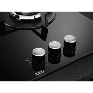 AEG Placa de gas Serie 6000 Gas on Glass de 60 cm HKB63320NB