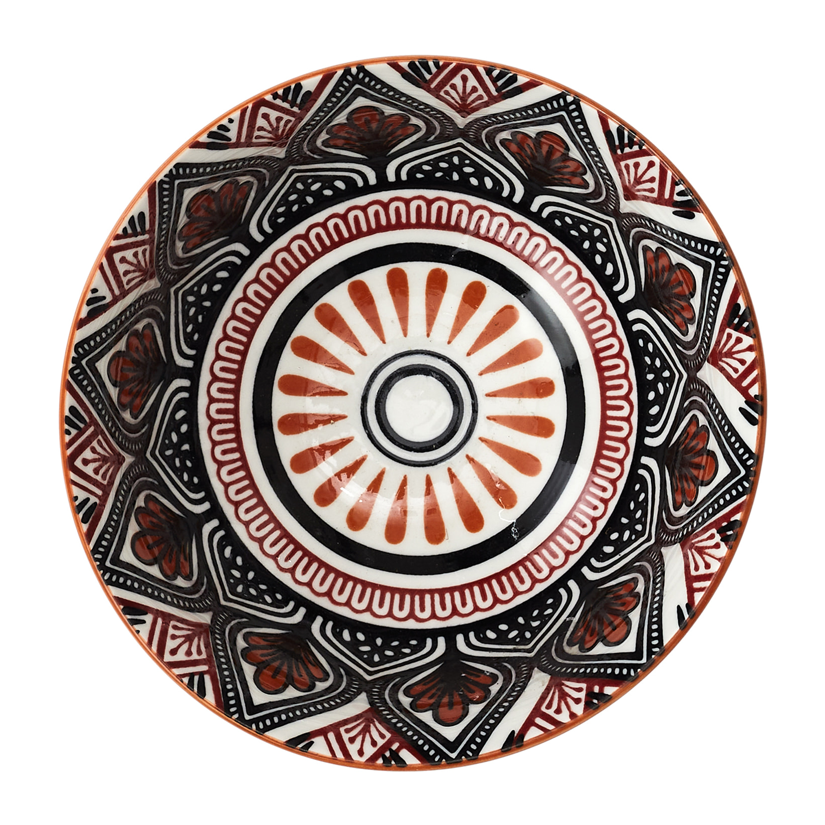 Coupe - HOME DECO FACTORY - Mandala - Orange - D12cm