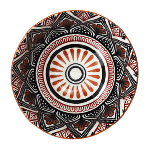 Coupe - HOME DECO FACTORY - Mandala - Orange - D12cm