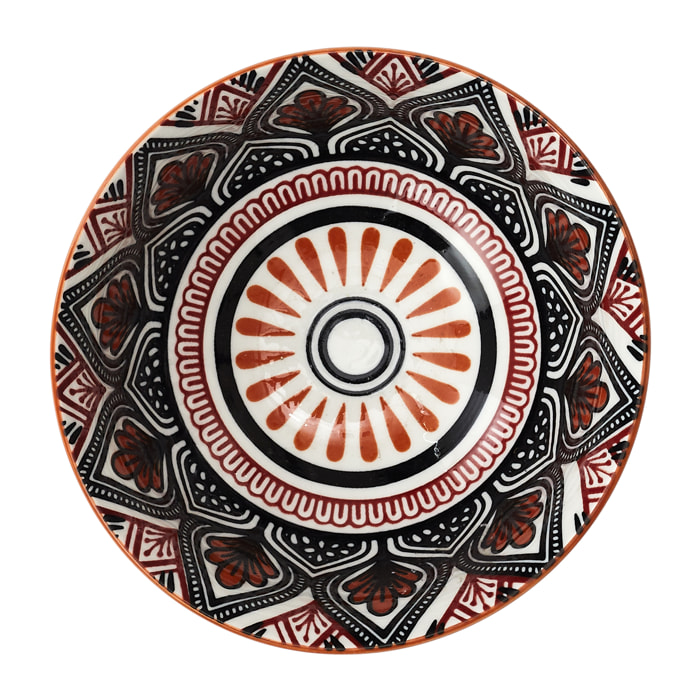 Coupe - HOME DECO FACTORY - Mandala - Orange - D12cm