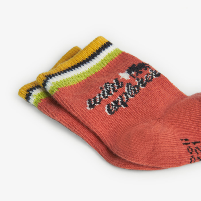 Pack calcetines bebé niño estampados, verde