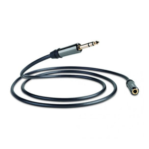 Rallonge Jack QED 1M50 Rallonge Casque 6.3mm M/F Graphit