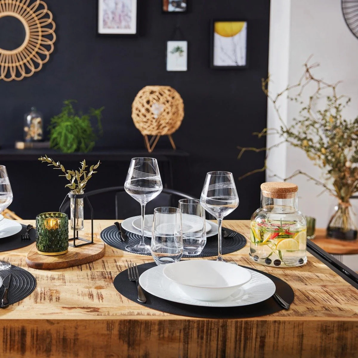 8 verres à eau 40 cl Intense  - Cristal d'Arques