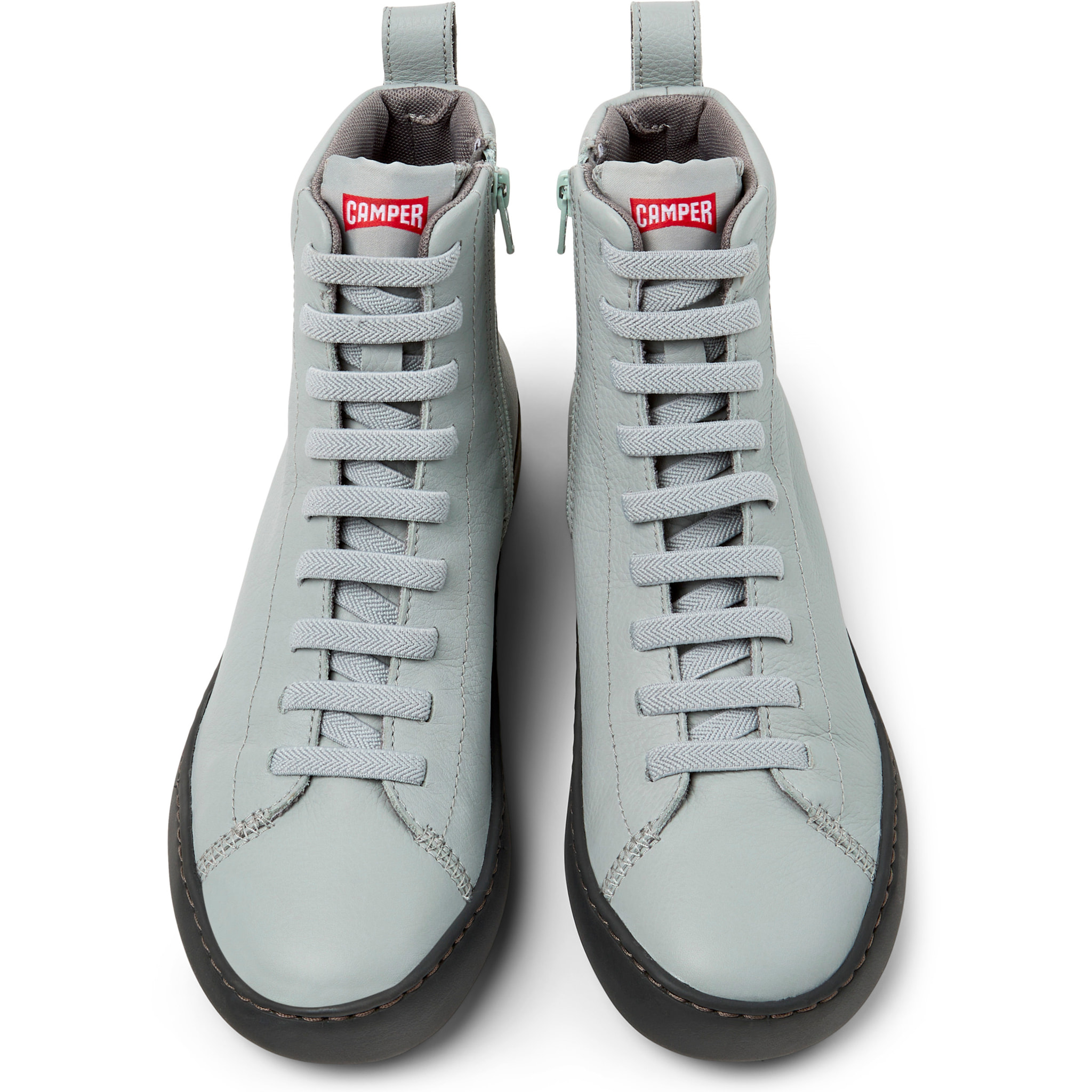 Sneaker-Bootie - CAMPER Peu Touring - Gris - Cuero liso