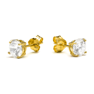 Pendientes Básico acabado oro amarillo 18k