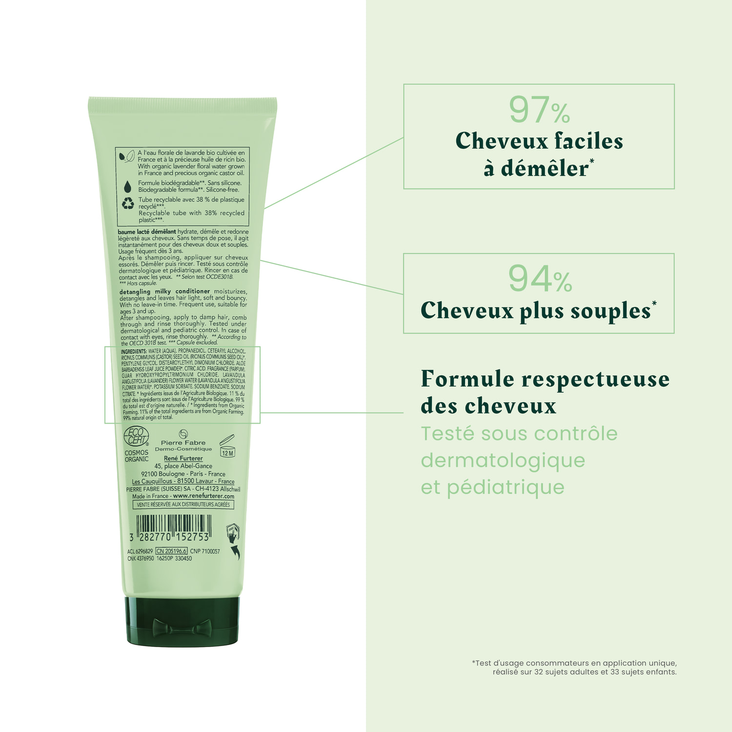 Naturia Bio - Baume Lacté Démêlant - 150 ml