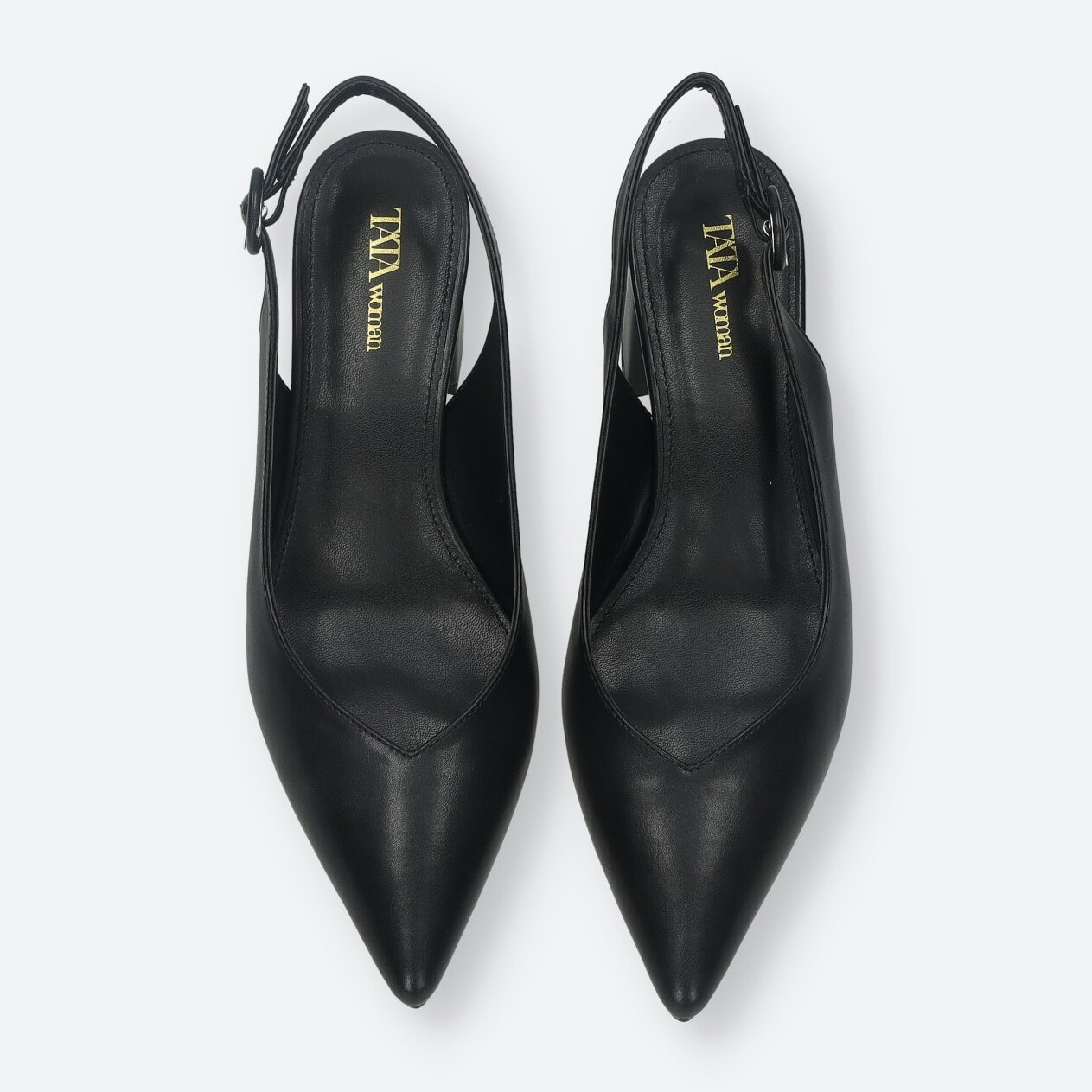 Décolleté sling back Donna Tata Italia Nero