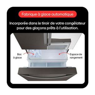 Réfrigérateur multi portes LG GMZ765SBHJ INSTAVIEW