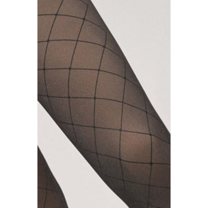 Collant termico effetto velo a rombi 160 denari