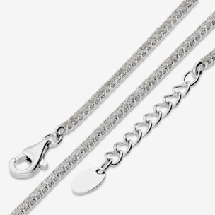 Bracciale Tennis con Cubic Zirconia Bianche 1.5mm