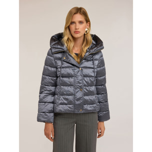 Motivi - Piumino in nylon lucido - Azzurro