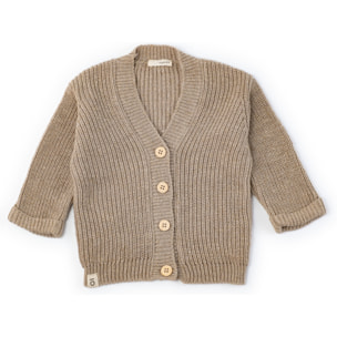 Cardigan in Tricot Misto Lino