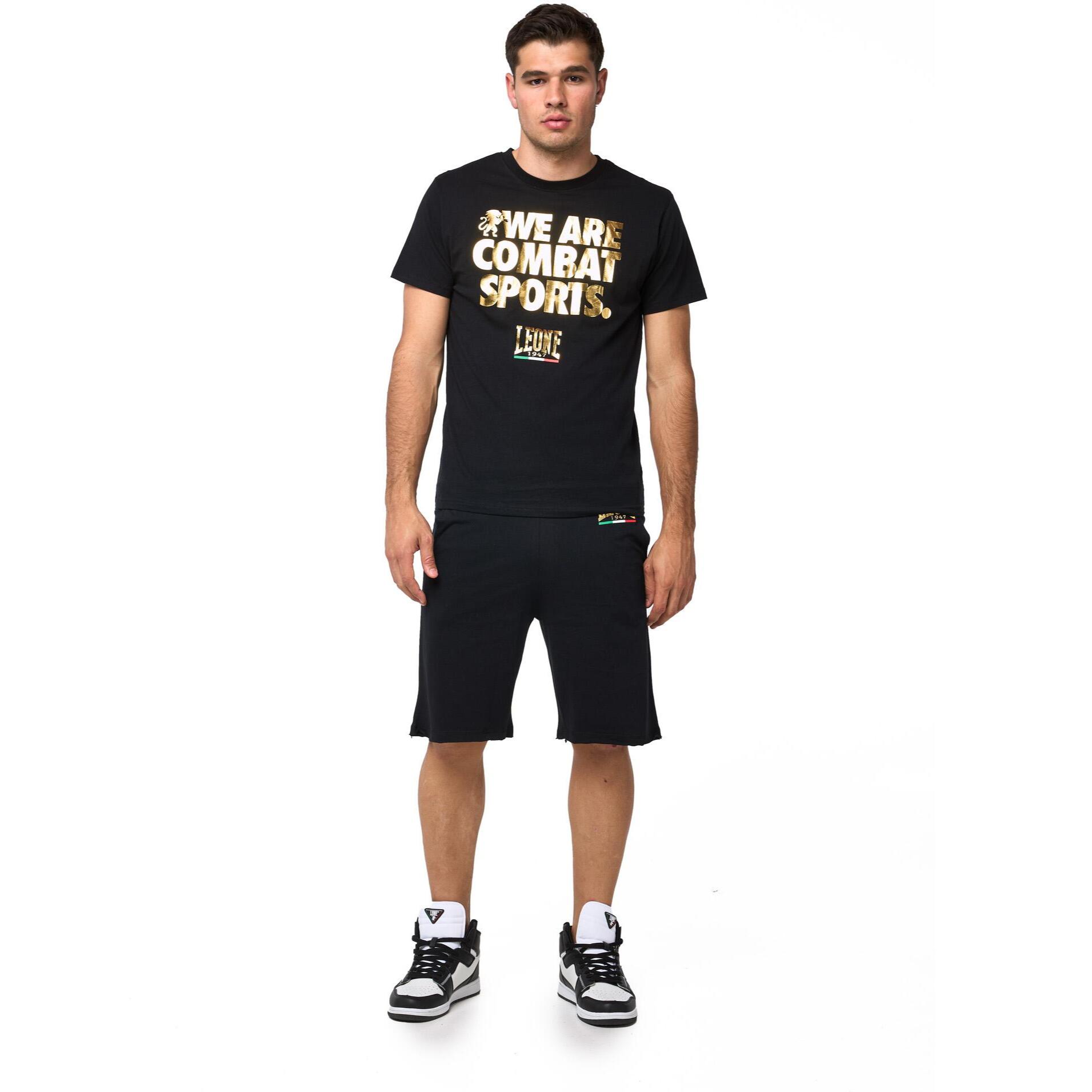 Conjunto completo para hombre compuesto por camiseta Leone Basic y pantalón corto