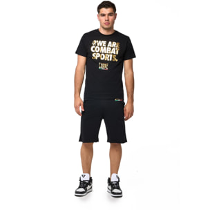 Conjunto completo para hombre compuesto por camiseta Leone Basic y pantalón corto