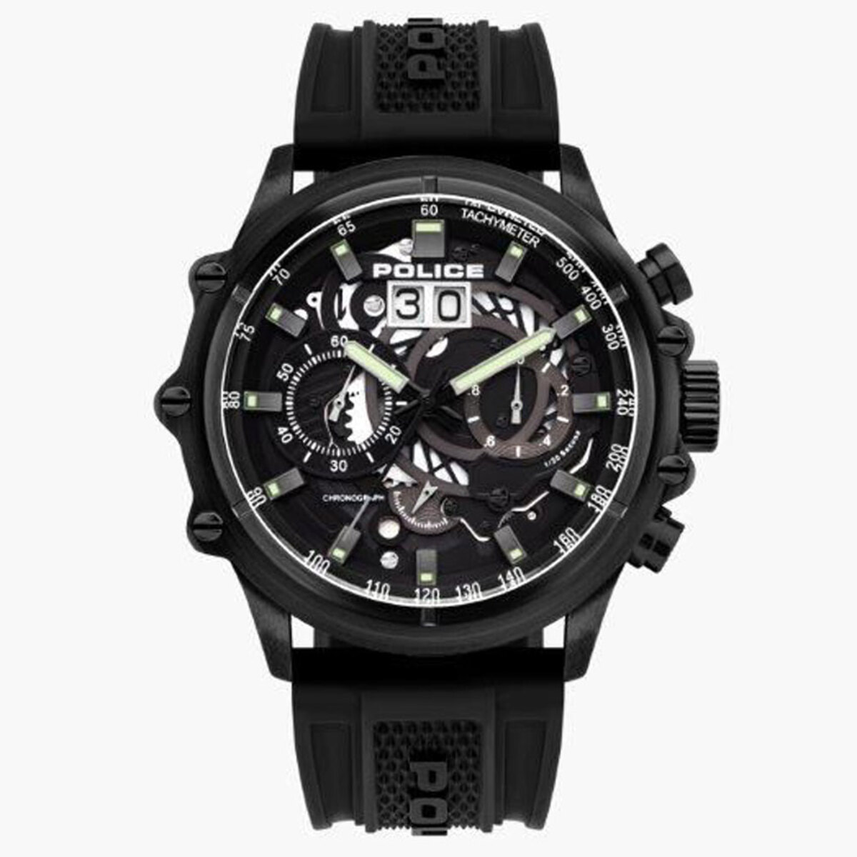 Reloj Police PL.16018JSB-02P Hombre Analogico Cuarzo con Correa de Silicona