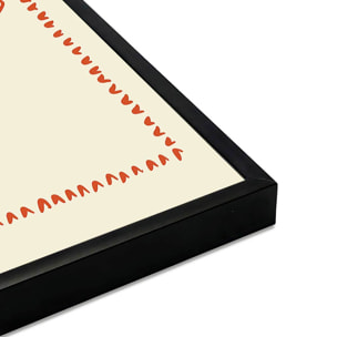 Affiche encadrée surf soul full of sunshine Affiche + cadre en métal - Noir