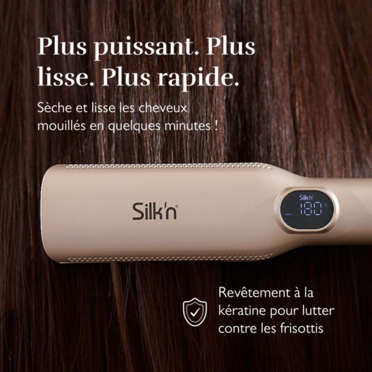 Lisseur séchant SILK'N SilkyAir Trinity 3 en 1
