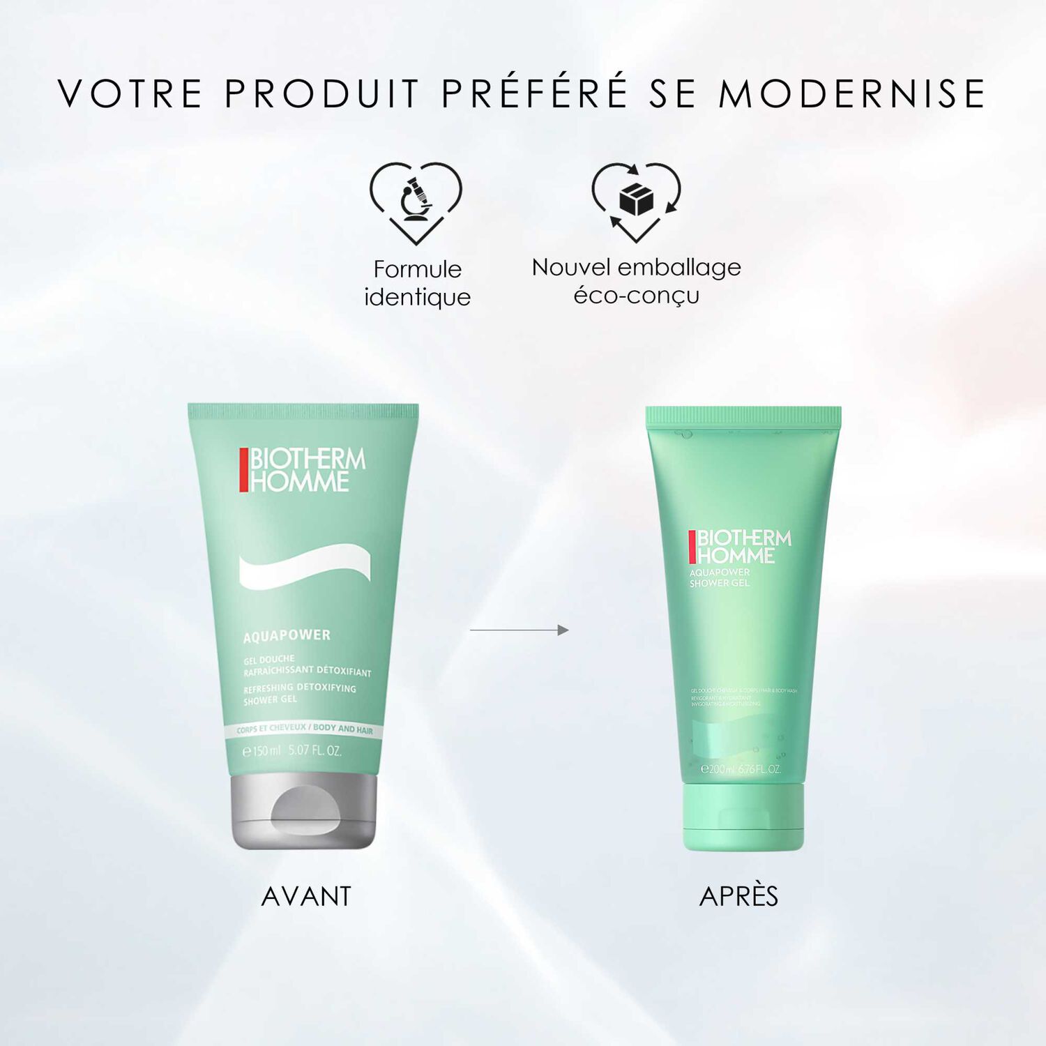 Aquapower - Gel Douche Rafraîchissant pour Homme 200 ml