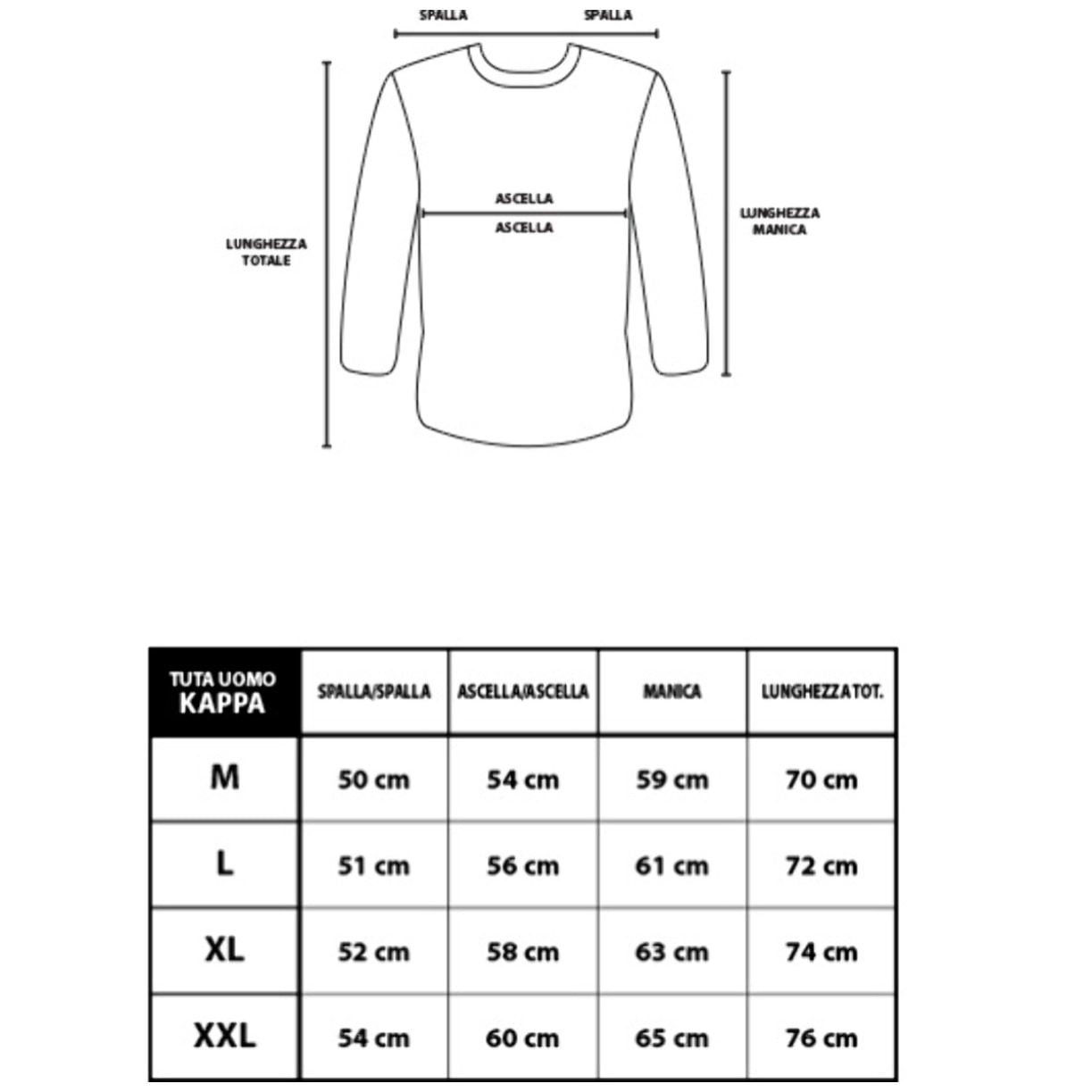 Felpa Uomo KAPPA Cotone Felpato Full Zip