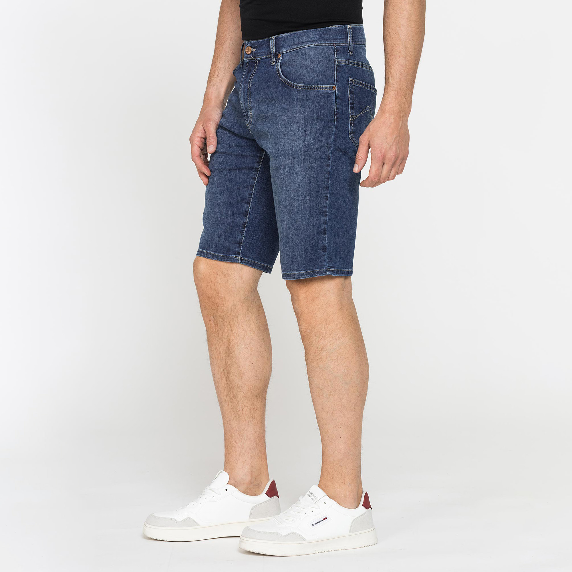 BERMUDA 5 TASCHE IN JEANS LEGGERO ELASTICIZZATO