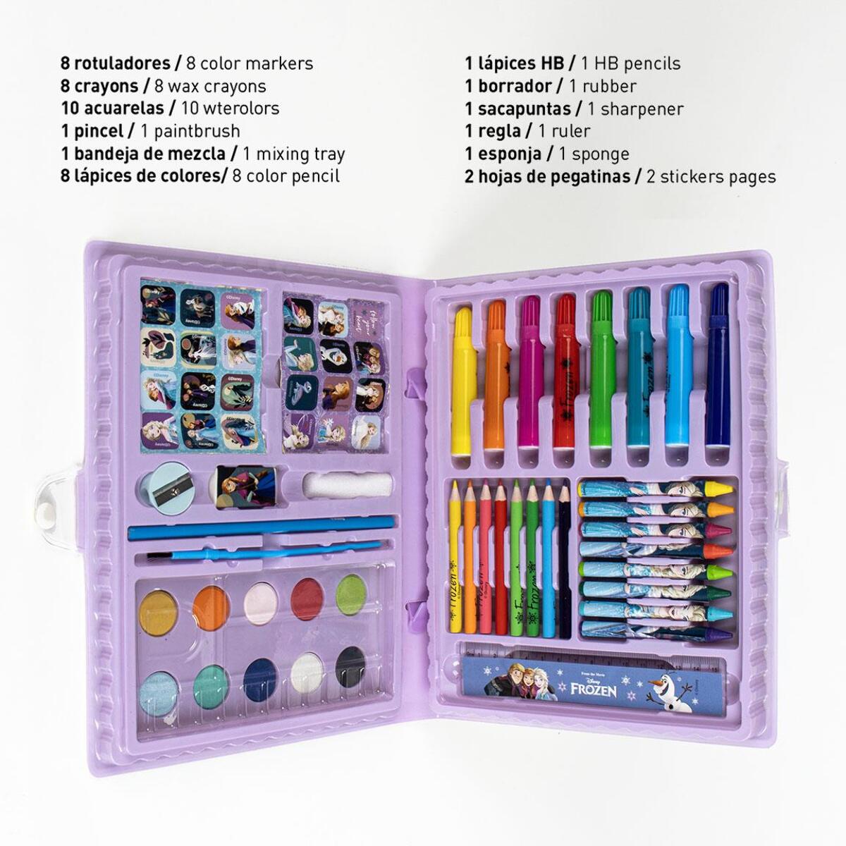 Set papelería coloreable caja frozen
