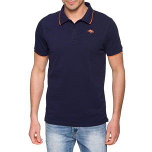 Polo Hot Buttered Mareeba con righine Blu Navy