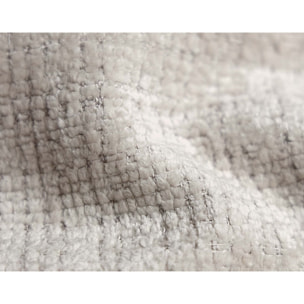 Lison - Canapé d'angle gauche 4 places en velours texturé - Beige