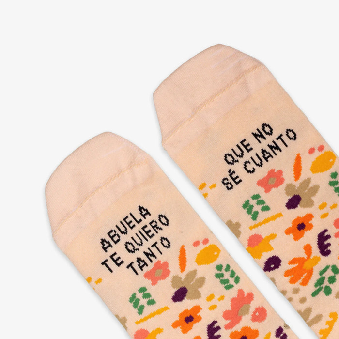 Calcetines "Abuela, te quiero tanto que no sé cuánto"
