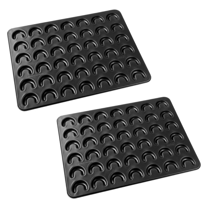 Ensemble de 2 Moules pour 84 petits croissants 42 x 32 cm Zenker Special Creative