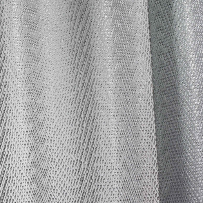 Voilage en organza fantaisie  - Effet 'résille' - Gris clair
