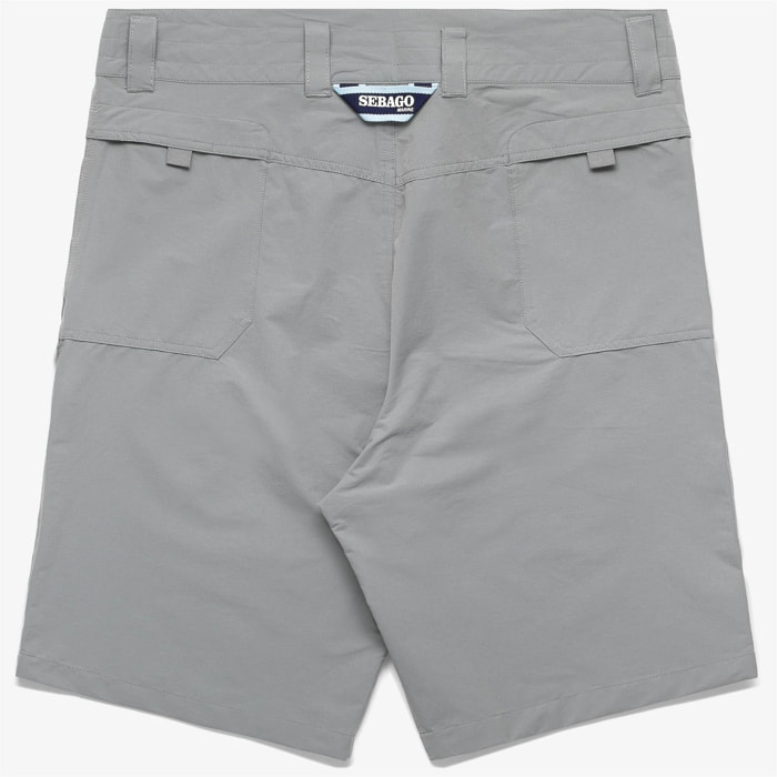 Sebago - Pantaloni Corti Uomo Donna Grigio - Crew Short