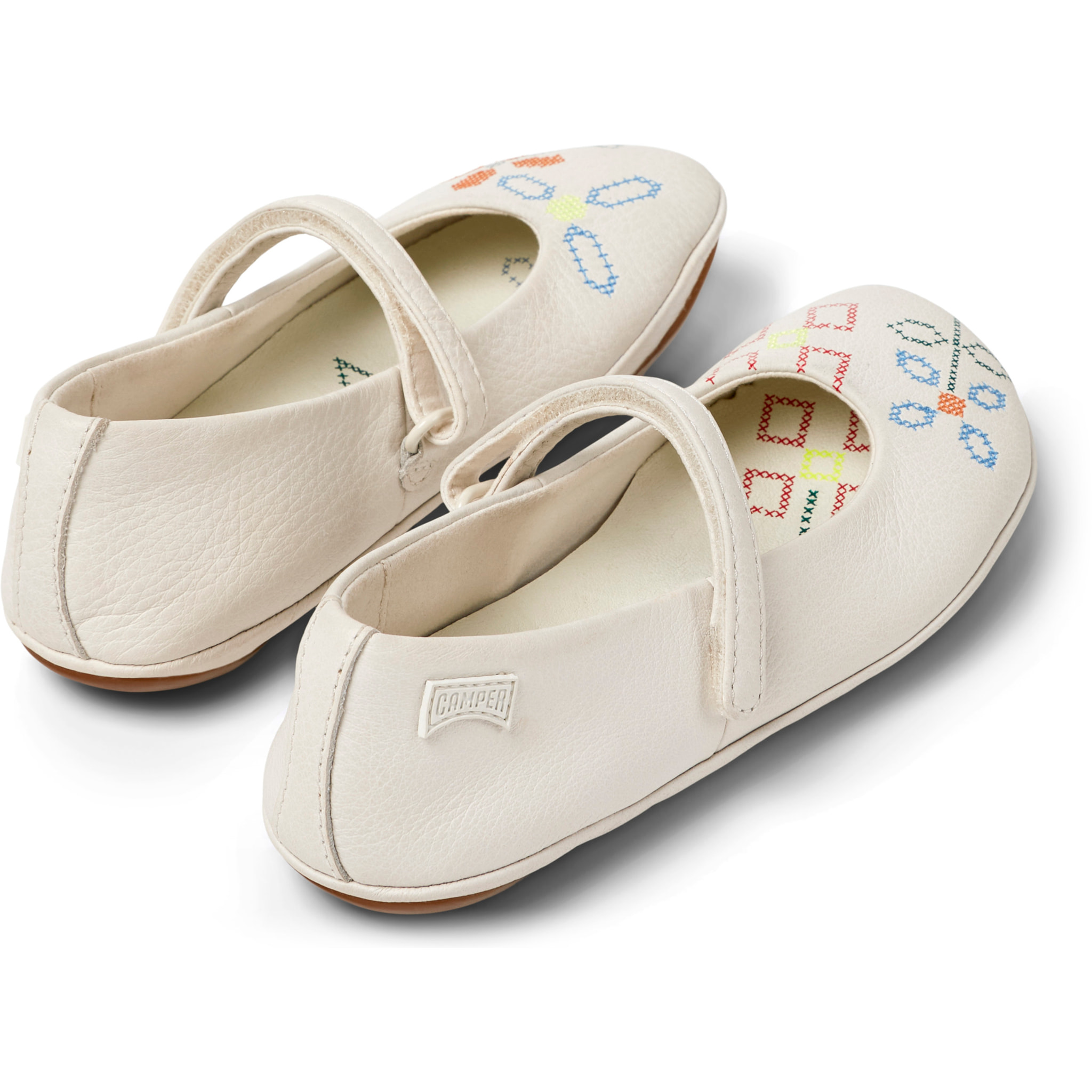 Ballerini - CAMPER Right Twins - Bianco - Pelle liscia