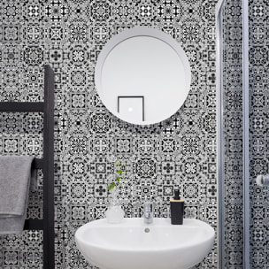 Stickers muraux - Sticker Mural Carrelage adhésif Cuisine Salle de Bain - 30 STICKERS CARRELAGES AZULEJOS WILIANA
