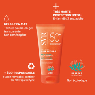 Sun Secure Extrême SPF50+  - Gel Ultra Mat Multi-Résistant 50 ml