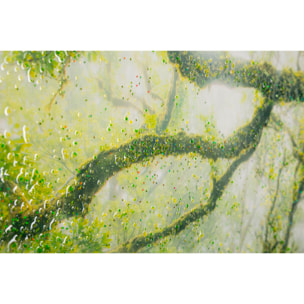 STAMPA SU TELA LACCATA C/CORNICE FORESTA CM 90X4X60