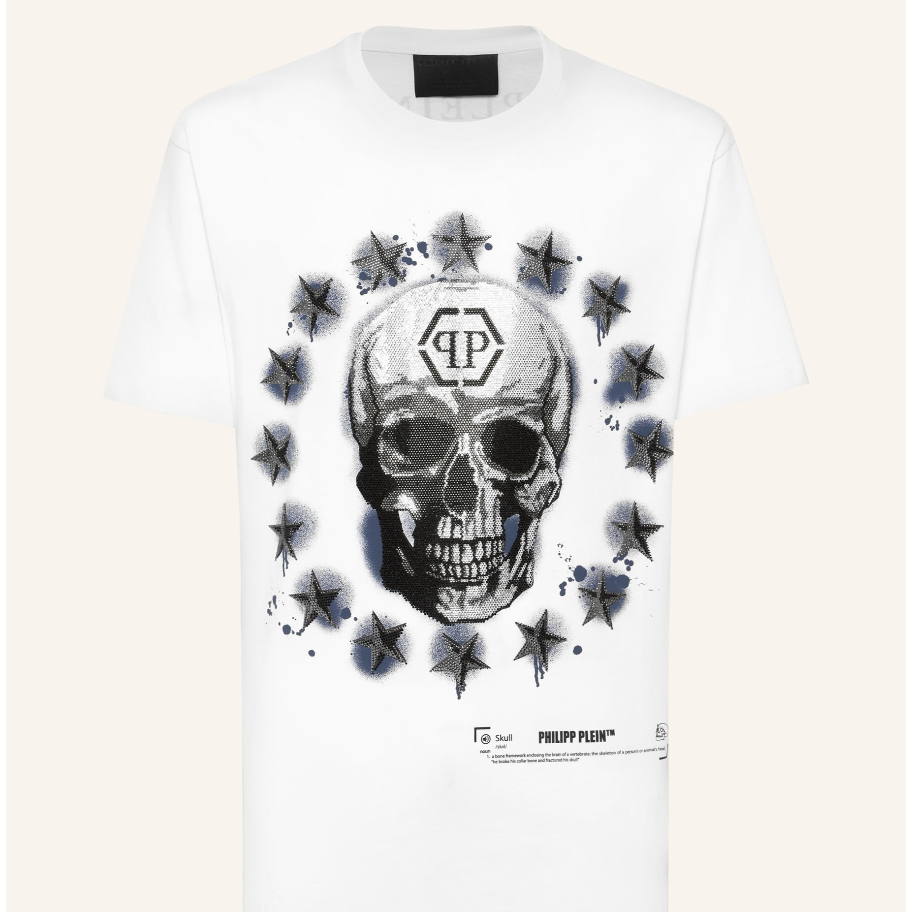 PHILIPP PLEIN Camiseta de cuello redondo y manga corta SKULL