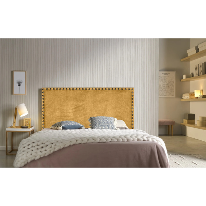 Cabecero Lirio Tela Mostaza 190